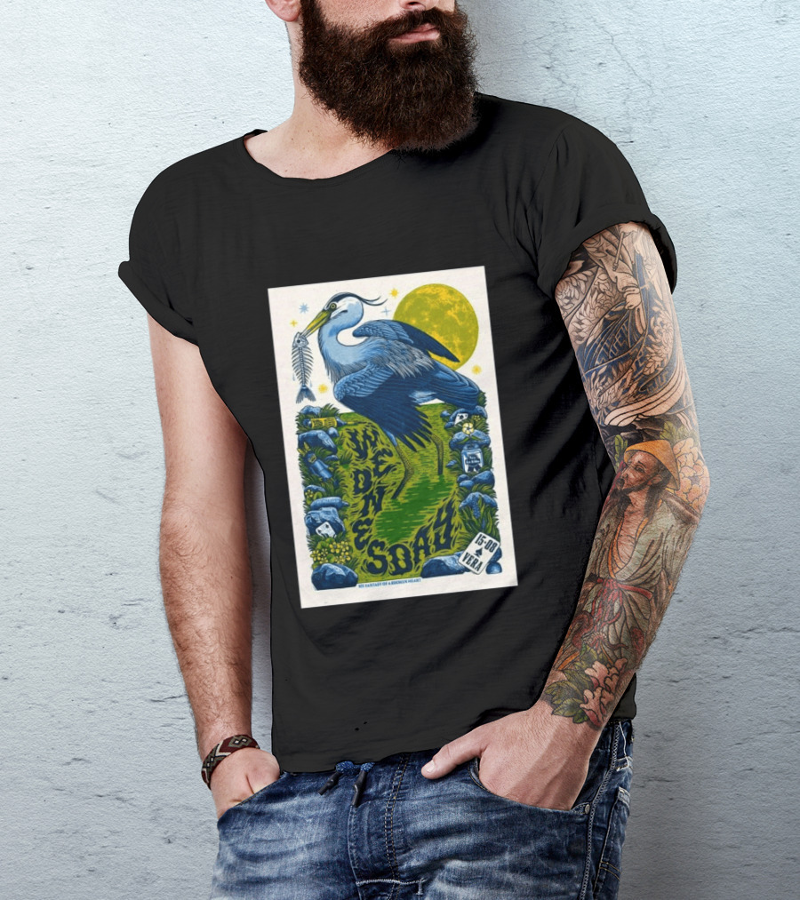 Wednesday 15 Aug 2026 Vera Groningen NL Heron Fantasy Of A Broken Heart T-Shirt