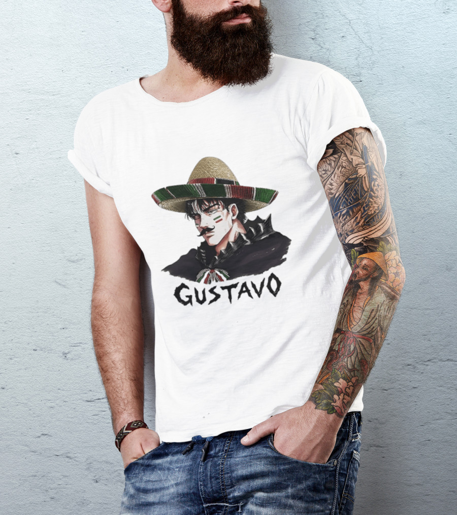 Gustavo Mexican Sombrero Anime T-Shirt