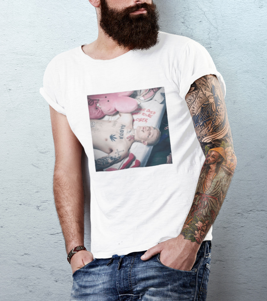 Lil Peep Come Over When You're Sober Emo Rap Album Cover T-Shirt