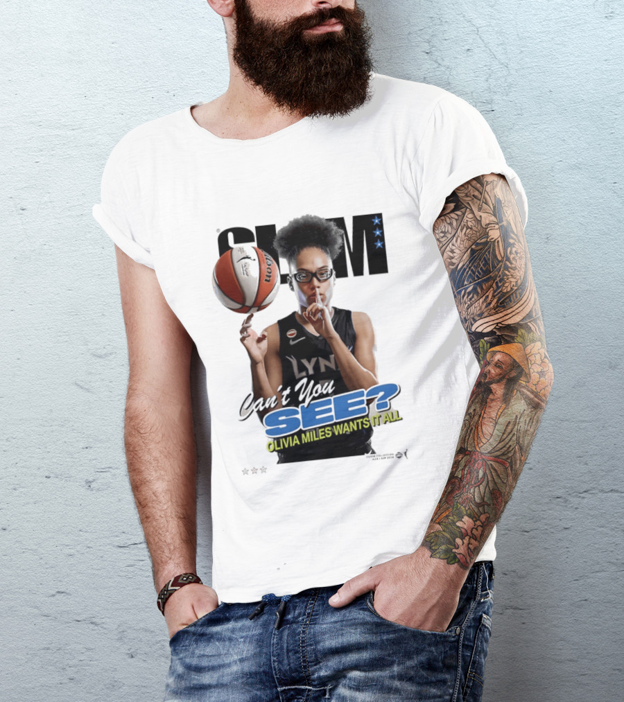 Minnesota Lynx SLAM Olivia Miles Wants It All Can't You See Basketball T-Shirt
