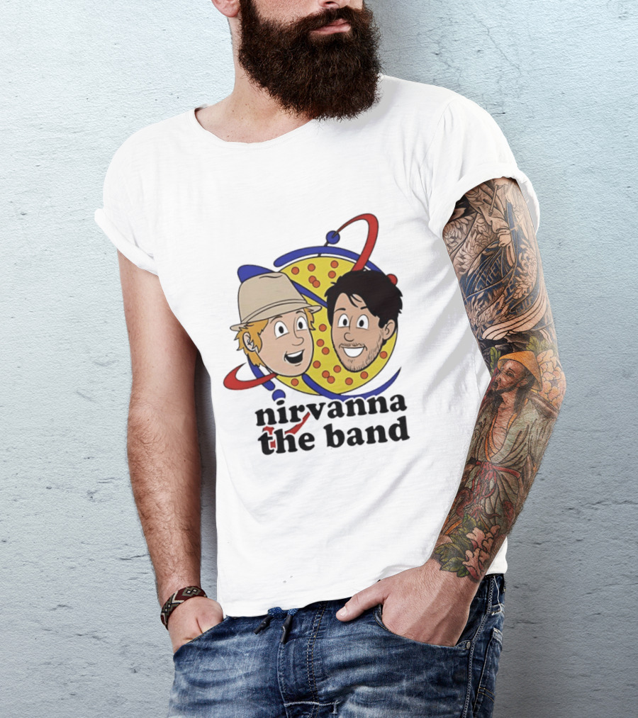 Nirvanna The Band Characters With Planetary T-Shirt