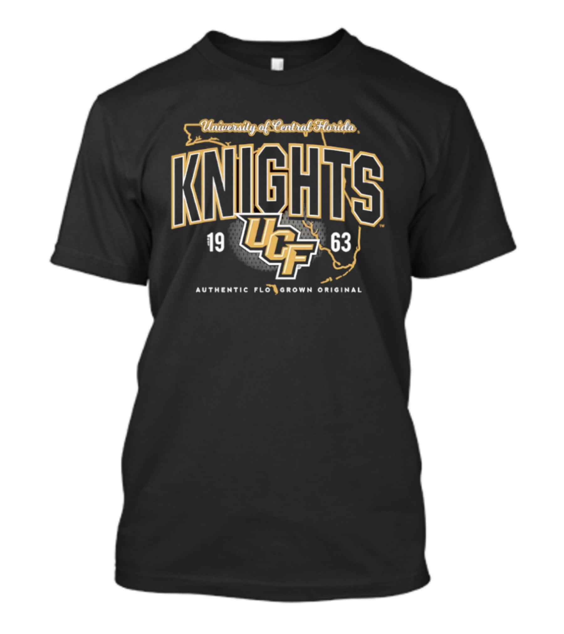 UCF Knights University Of Central Florida 1963 Authentic Flo Brown Original T-Shirt