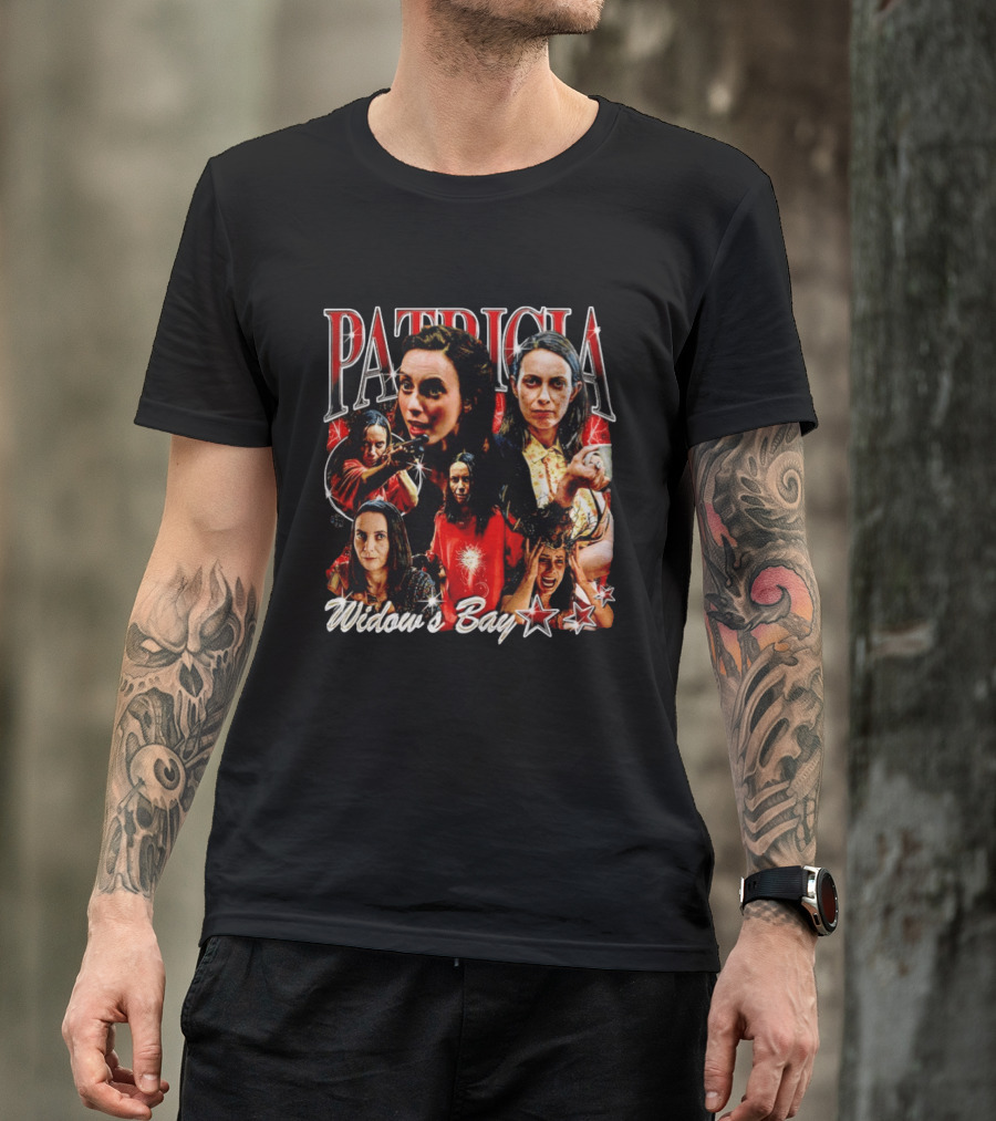 Patricia Widow's Bay Horror Icons Collage T-Shirt