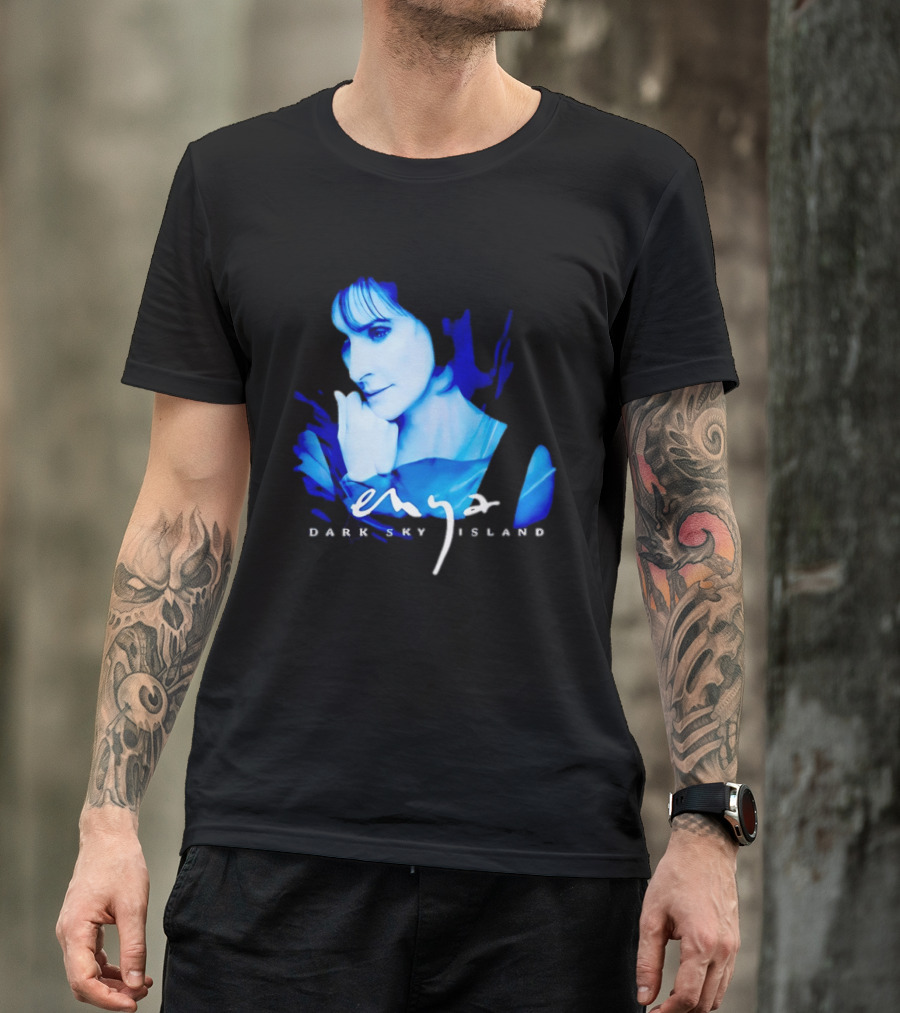 Enya Dark Sky Island Album Blue T-Shirt