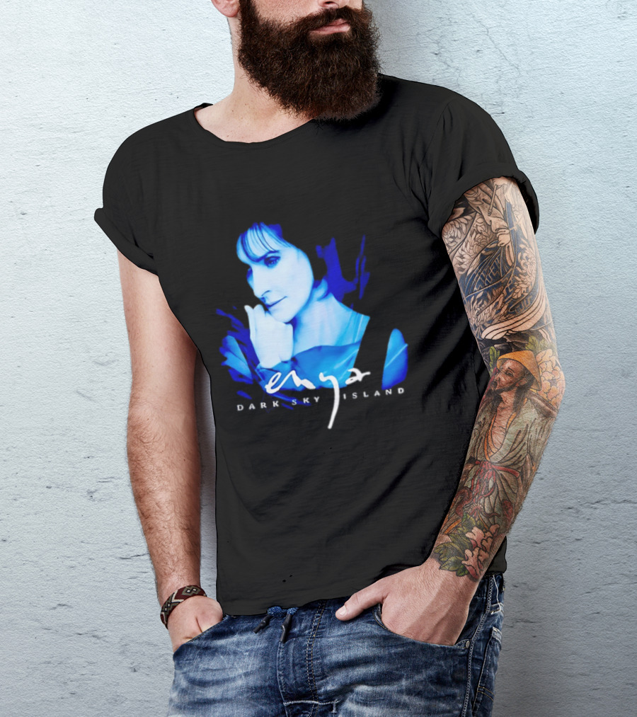 Enya Dark Sky Island Album Blue T-Shirt