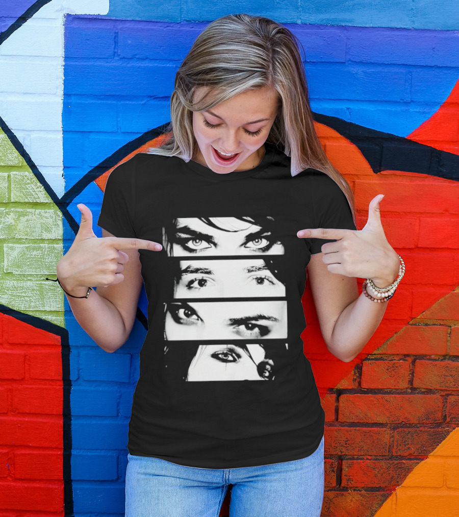 Gerard Way Eyes My Chemical Romance Emo Band Fan T-Shirt
