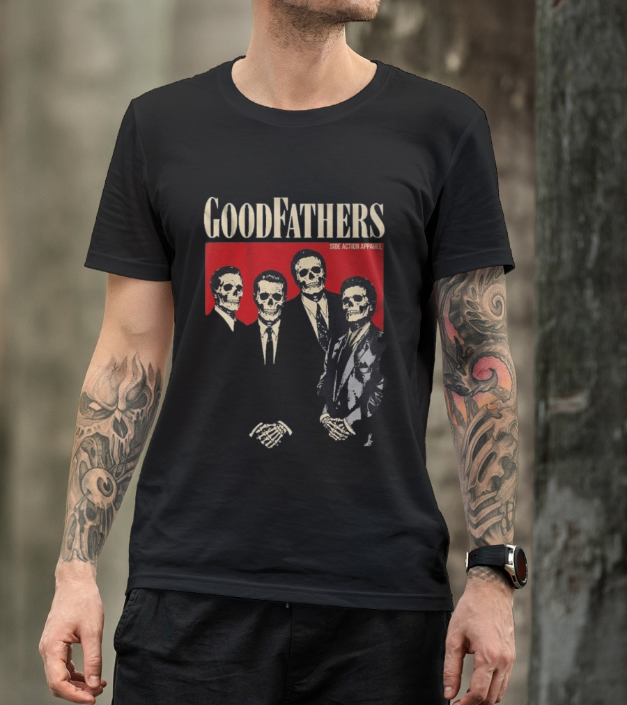 Goodfathers Side Action Apparel Skeleton Suits T-Shirt