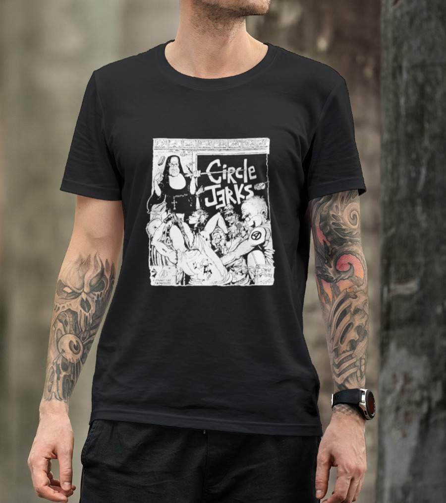 Circle Jerks Nun Punk Rock Band Chaos T-Shirt