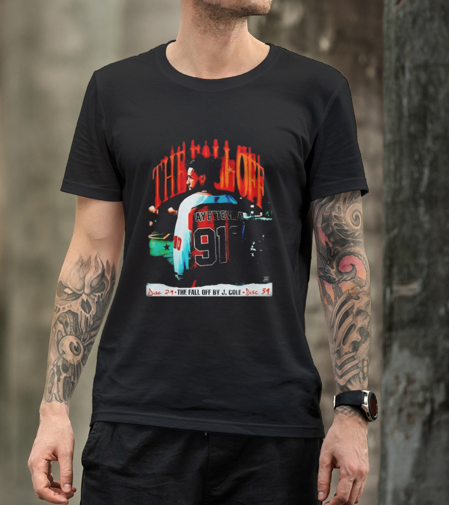 J Cole The Fall Off Fayetteville 910 Disc 29 Disc 34 T-Shirt
