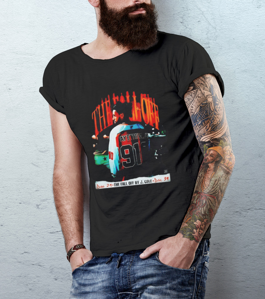 J Cole The Fall Off Fayetteville 910 Disc 29 Disc 34 T-Shirt