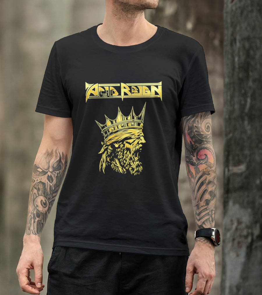 Acid Reign Golden King Thrash Metal Band T-Shirt