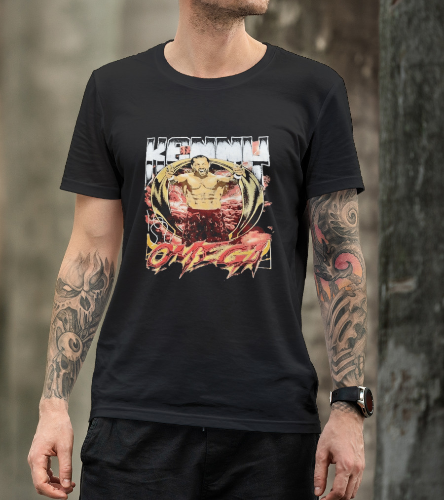 Kenny Omega AEW Wrestling Champion Dynamic Pose T-Shirt