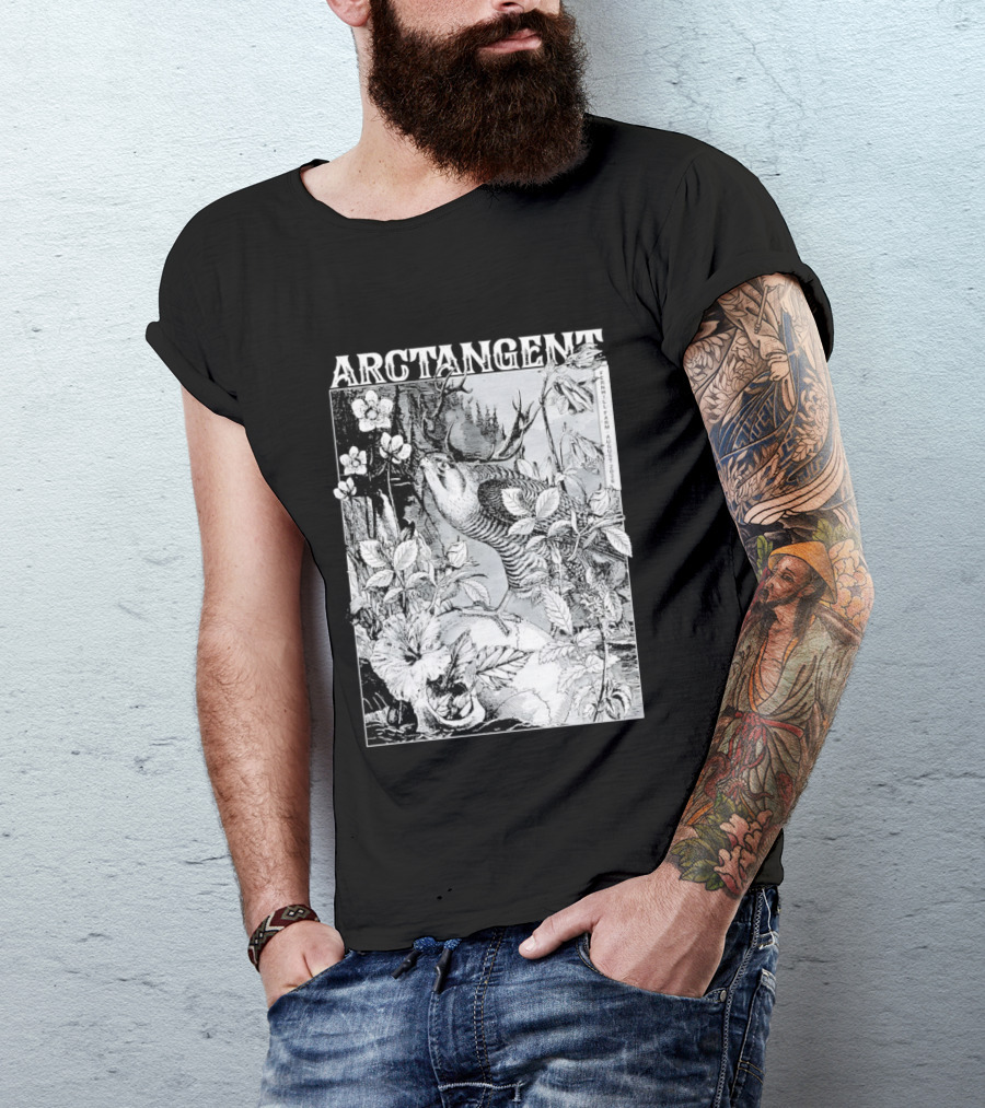 Arctangent Fernhill Farm Festival 2026 Bird Antlers Floral T-Shirt