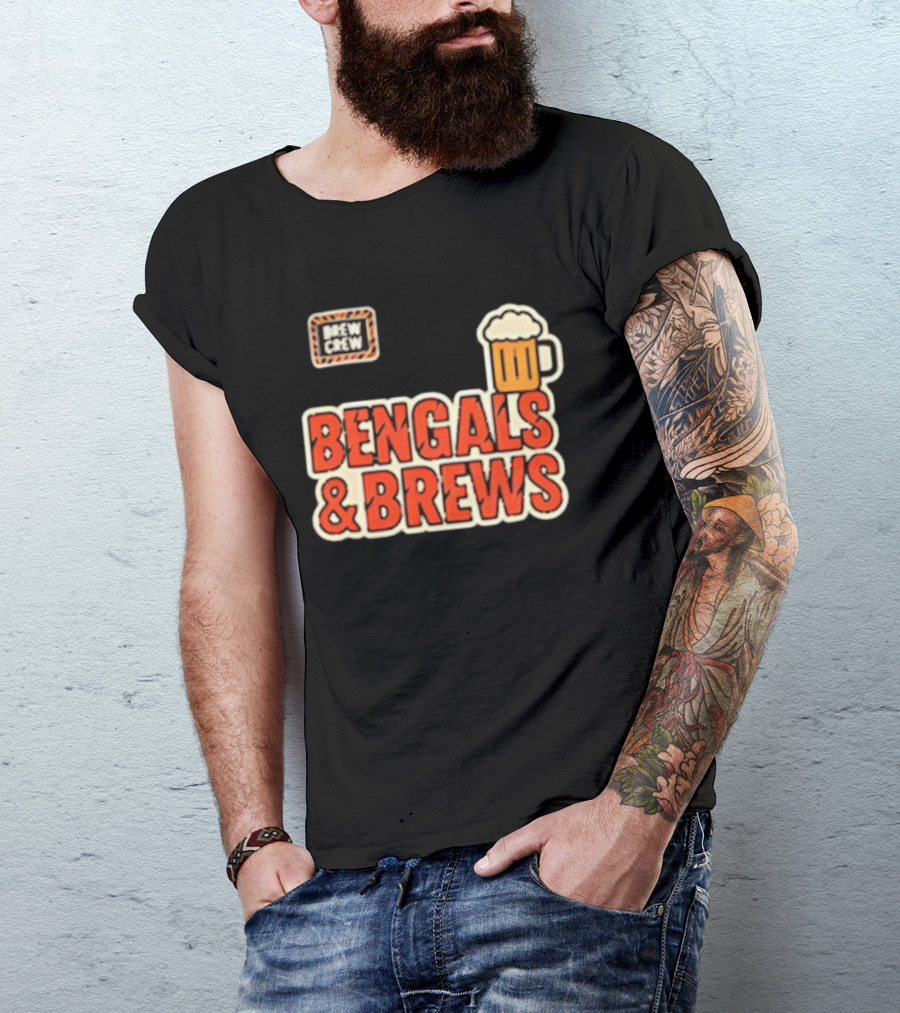 Bengals And Brews Brew Crew Beer T-Shirt