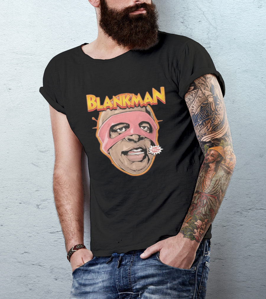 Blankman Look I'm A Crime Fighter Mask T-Shirt