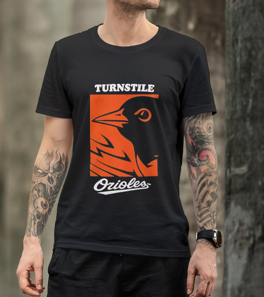 Turnstile Orioles Bird Orange T-Shirt