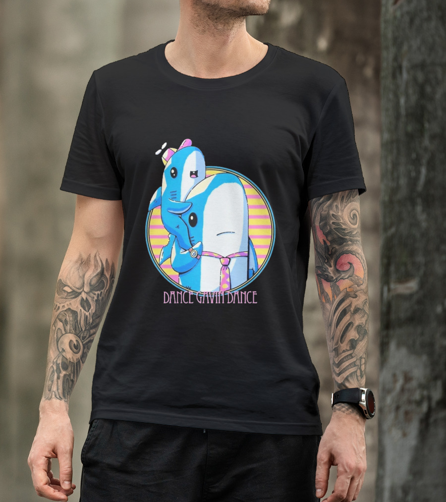 Dance Gavin Dance Shark Dad Cute Cartoon Marine Life Duo T-Shirt