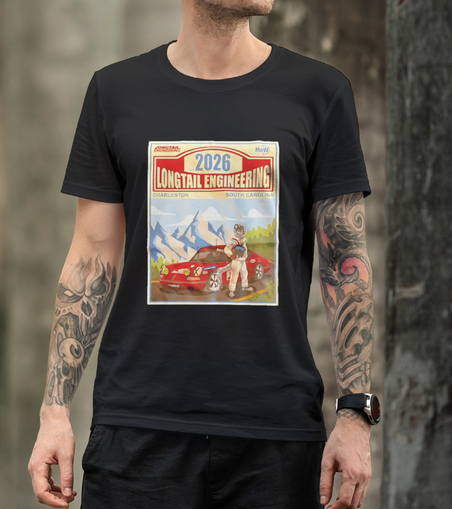 Longtail Engineering 2026 Racing Adventure Charleston South Carolina T-Shirt