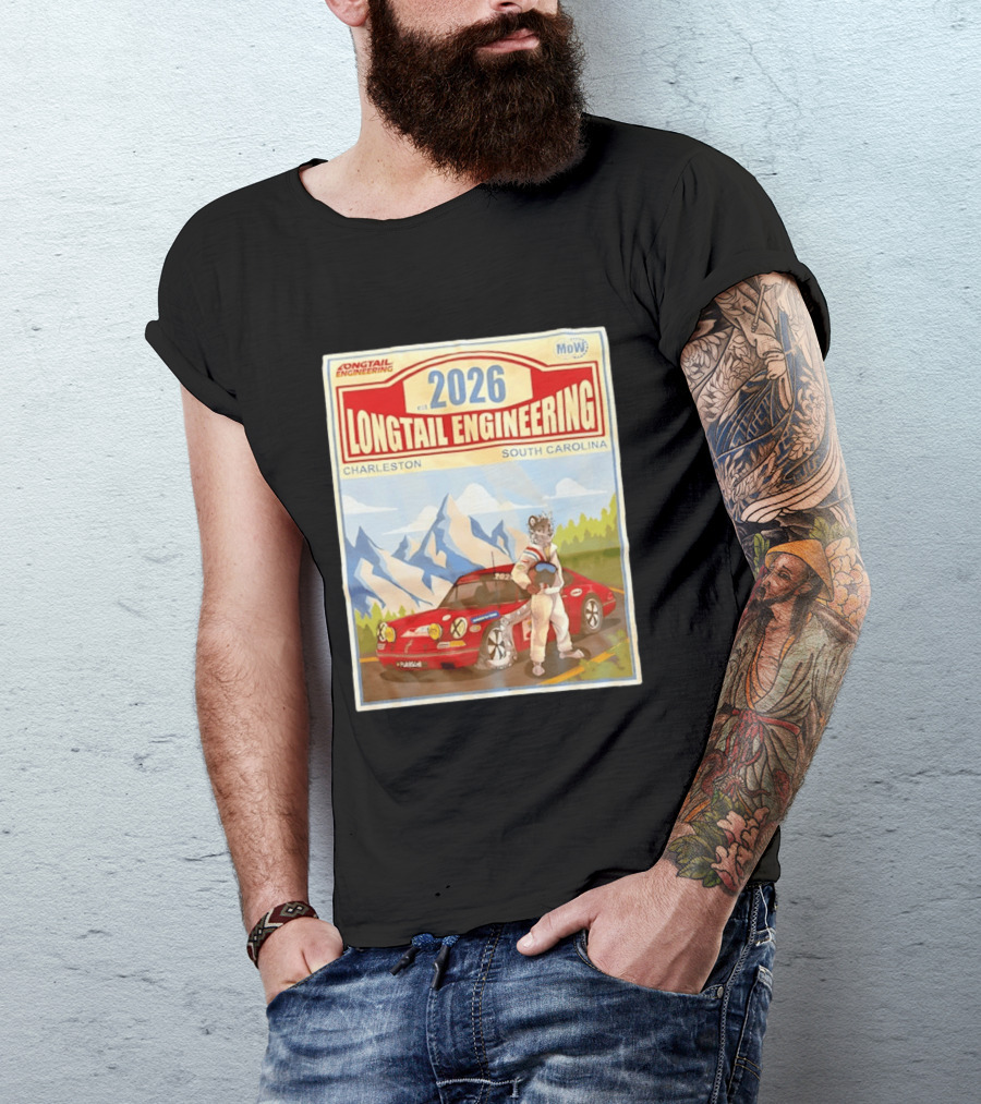Longtail Engineering 2026 Racing Adventure Charleston South Carolina T-Shirt