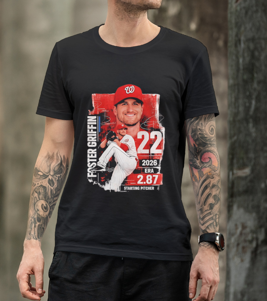 Foster Griffin 2026 ERA 2.87 Starting Pitcher 22 T-Shirt
