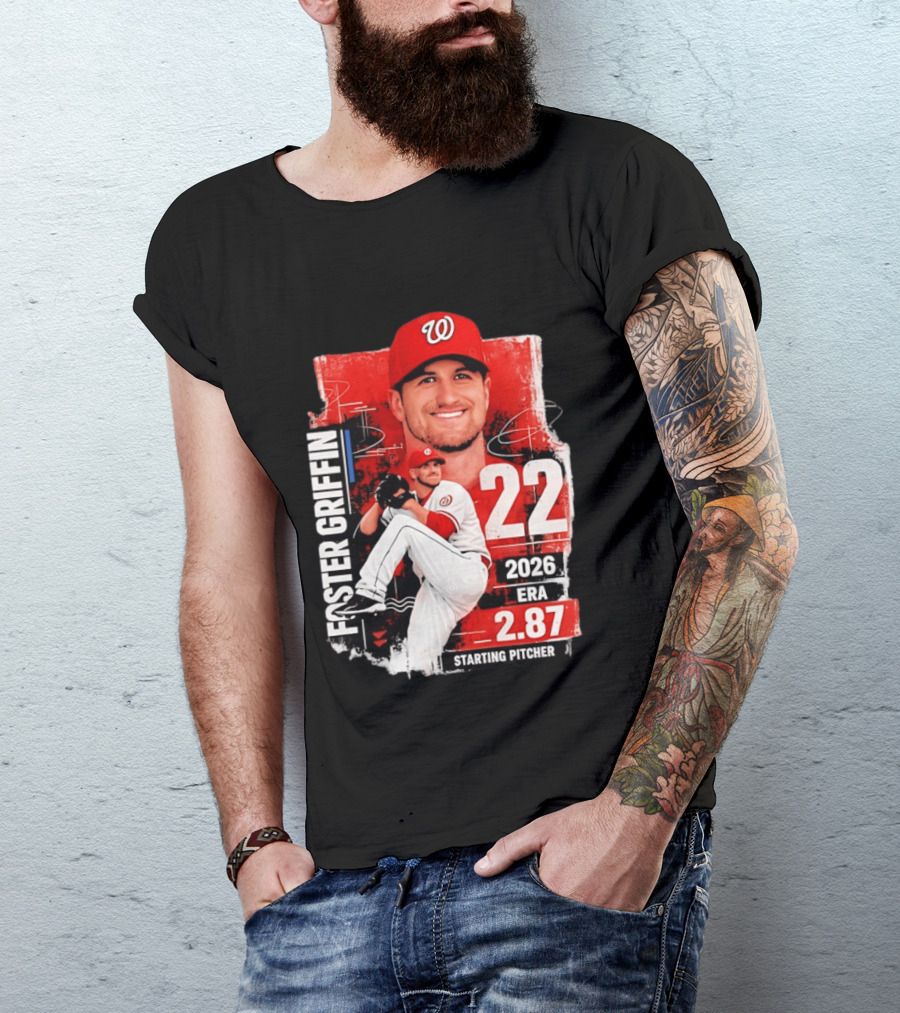 Foster Griffin 2026 ERA 2.87 Starting Pitcher 22 T-Shirt