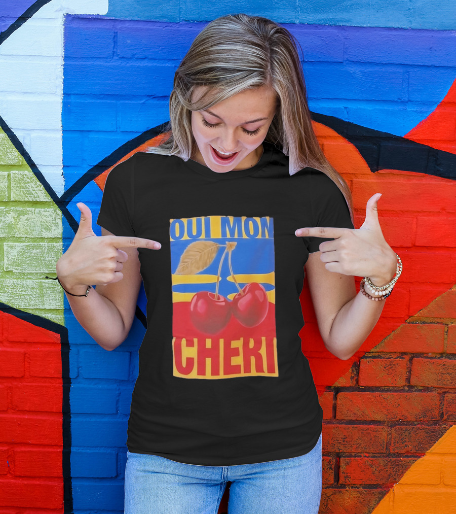 Oui Mon Cheri Cherry French Fruit T-Shirt