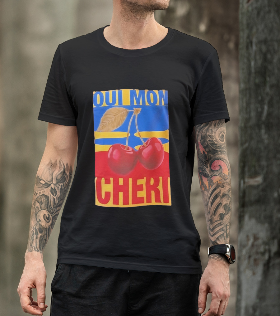 Oui Mon Cheri Cherry French Fruit T-Shirt