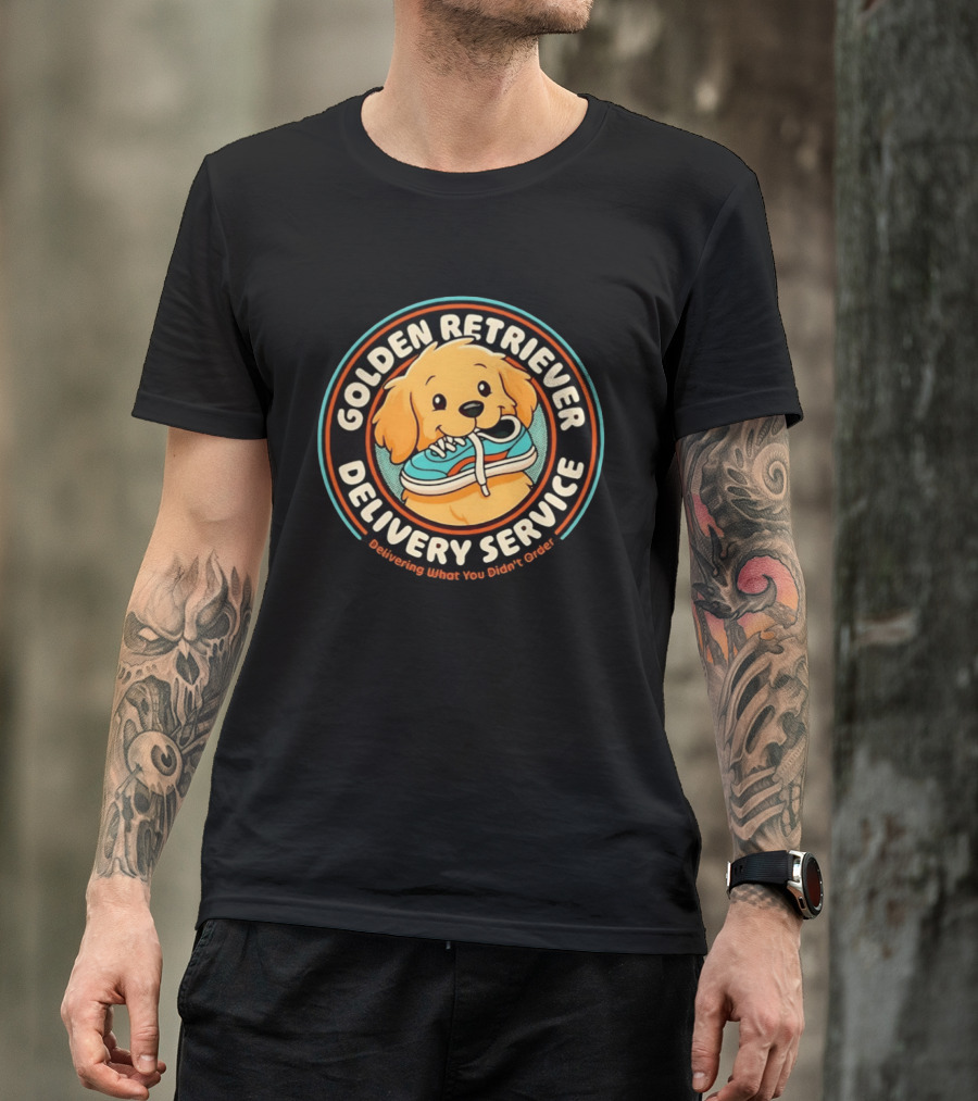 Golden Retriever Delivery Service Delivering What You Didn't Order T-Shirt
