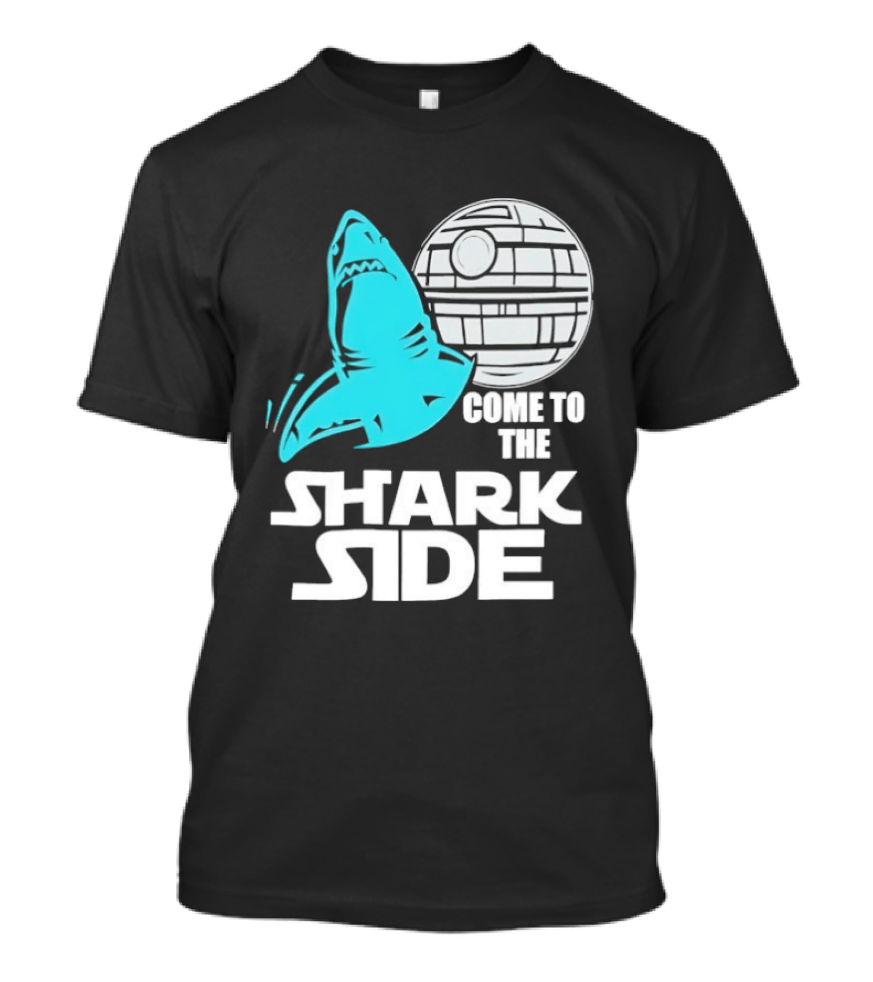 Come To The Shark Side With Death Star T-Shirt