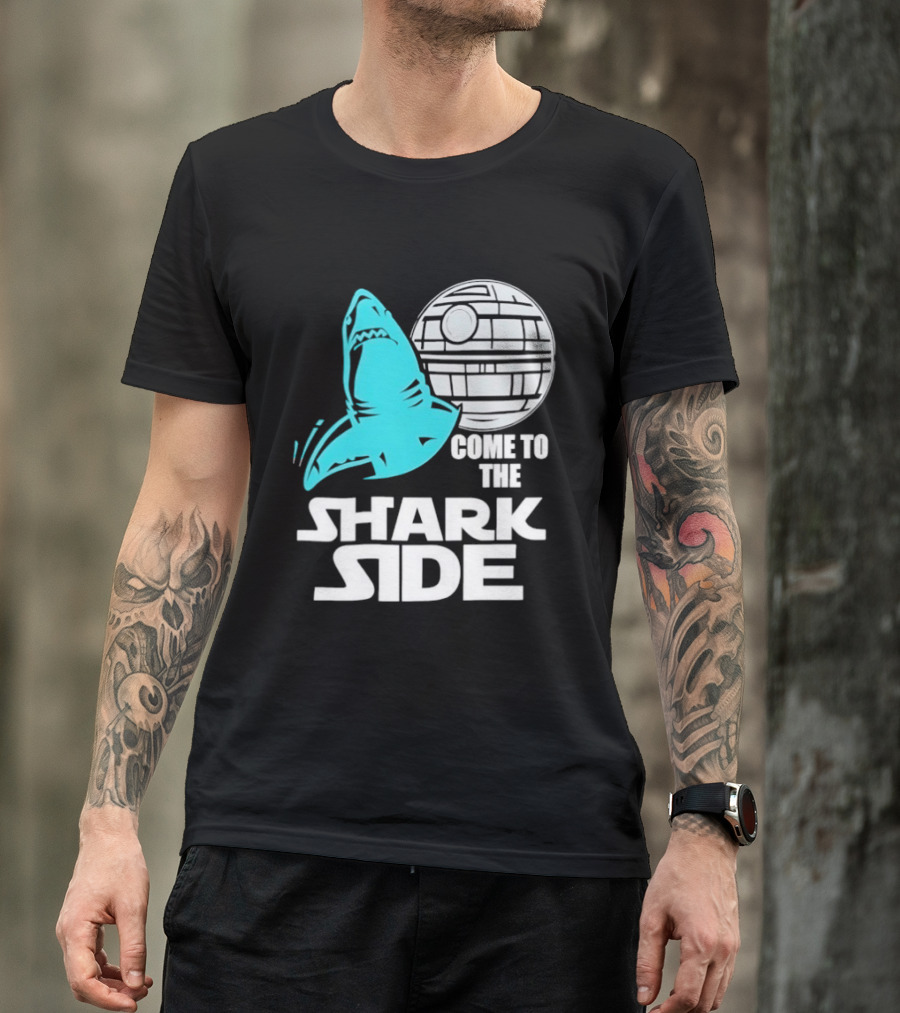 Come To The Shark Side With Death Star T-Shirt