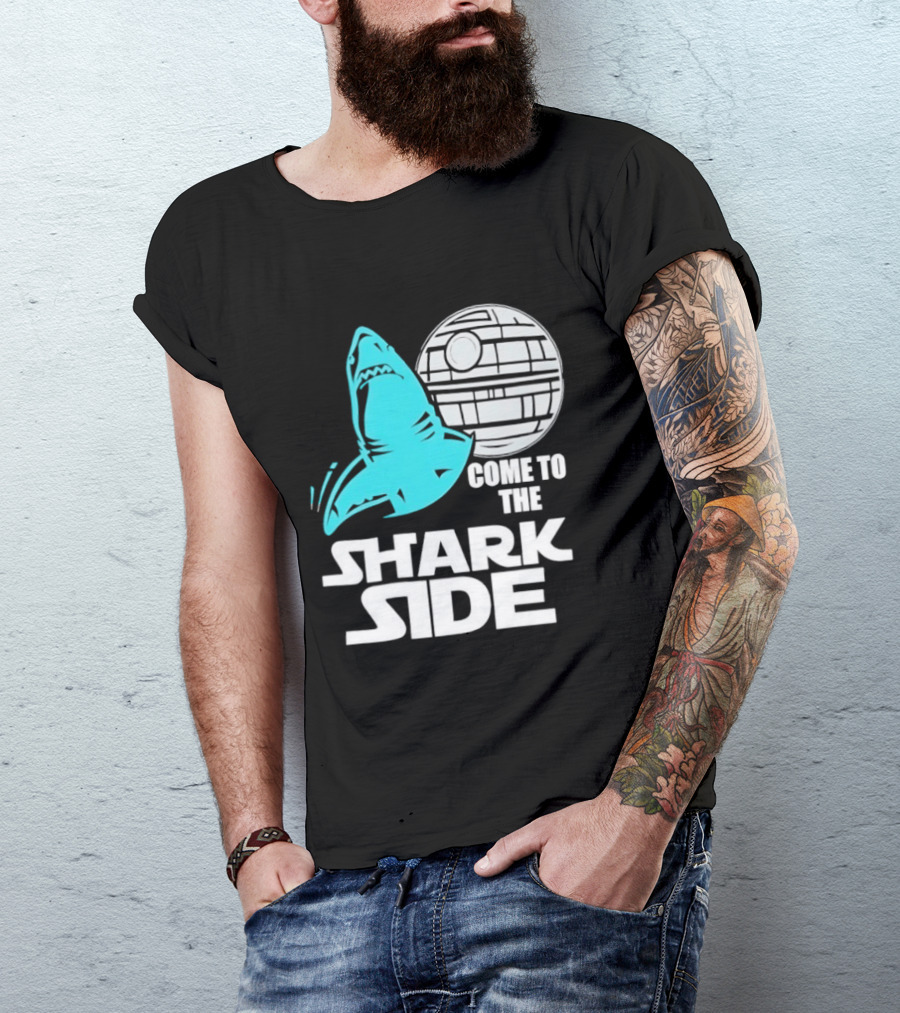Come To The Shark Side With Death Star T-Shirt