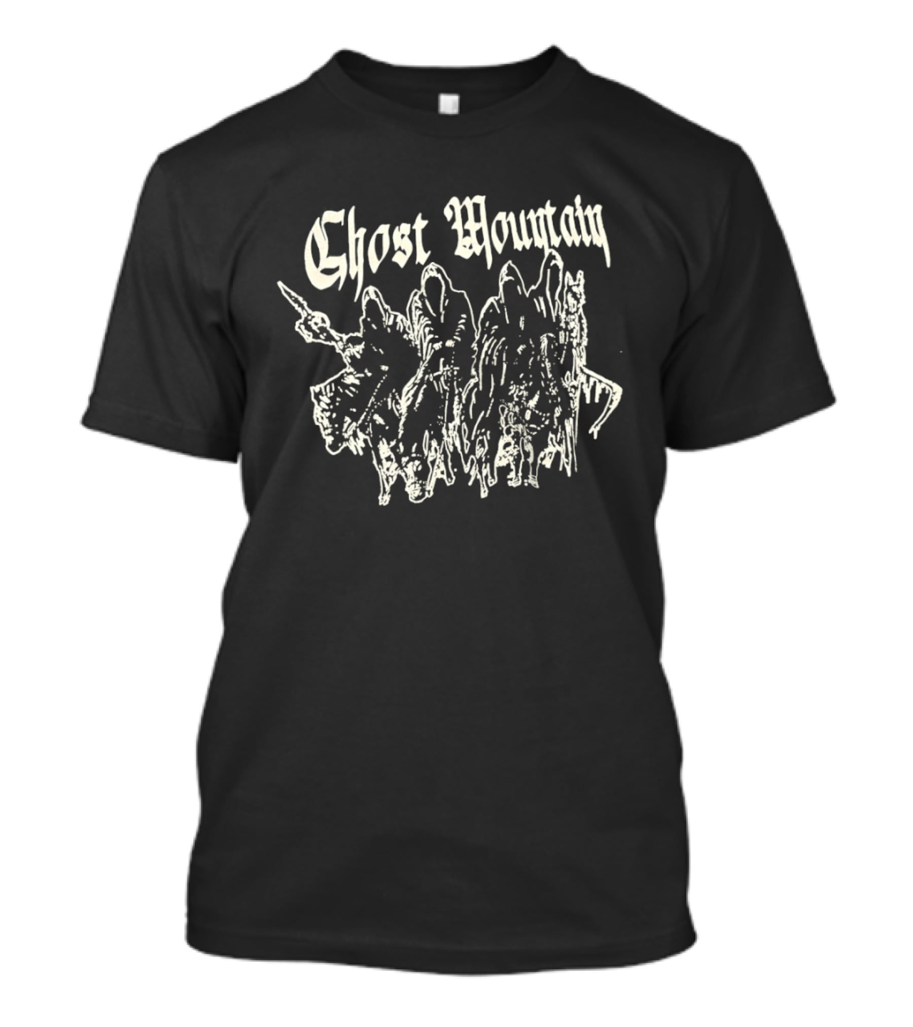Ghost Mountain Grim Reaper Haunted Mound Spectral Figures T-Shirt