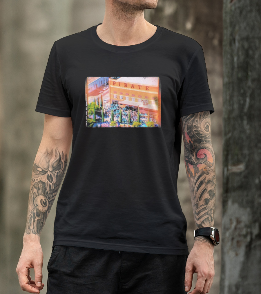 Pirate Life Brewery Port Adelaide Scene With Building And Crowd T-Shirt