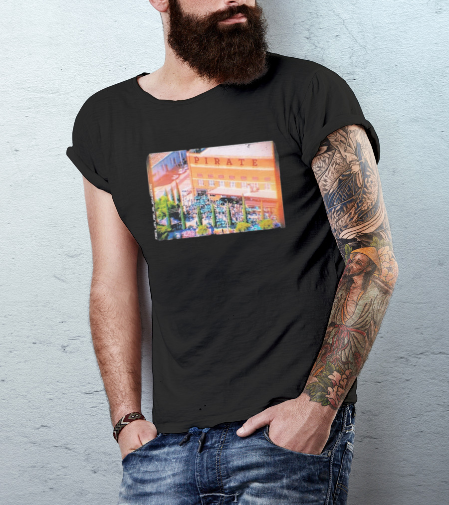 Pirate Life Brewery Port Adelaide Scene With Building And Crowd T-Shirt