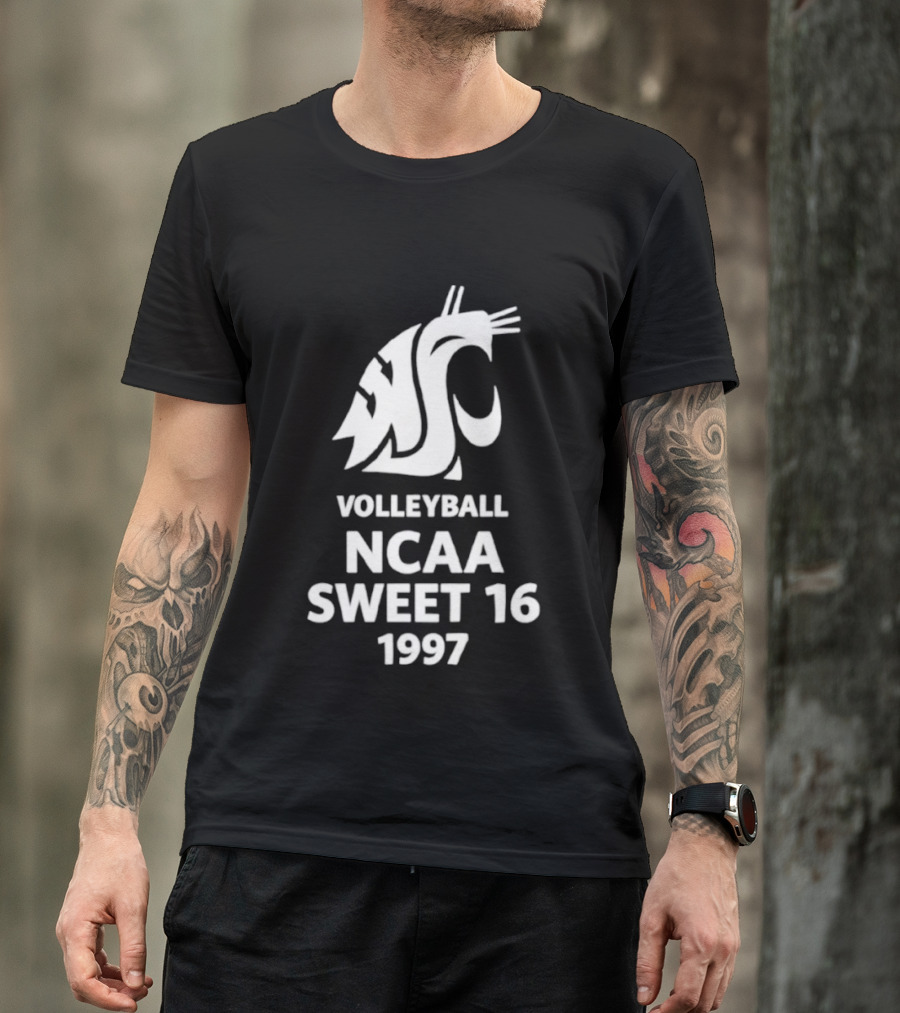 Washington State University Volleyball NCAA Sweet 16 1997 T-Shirt