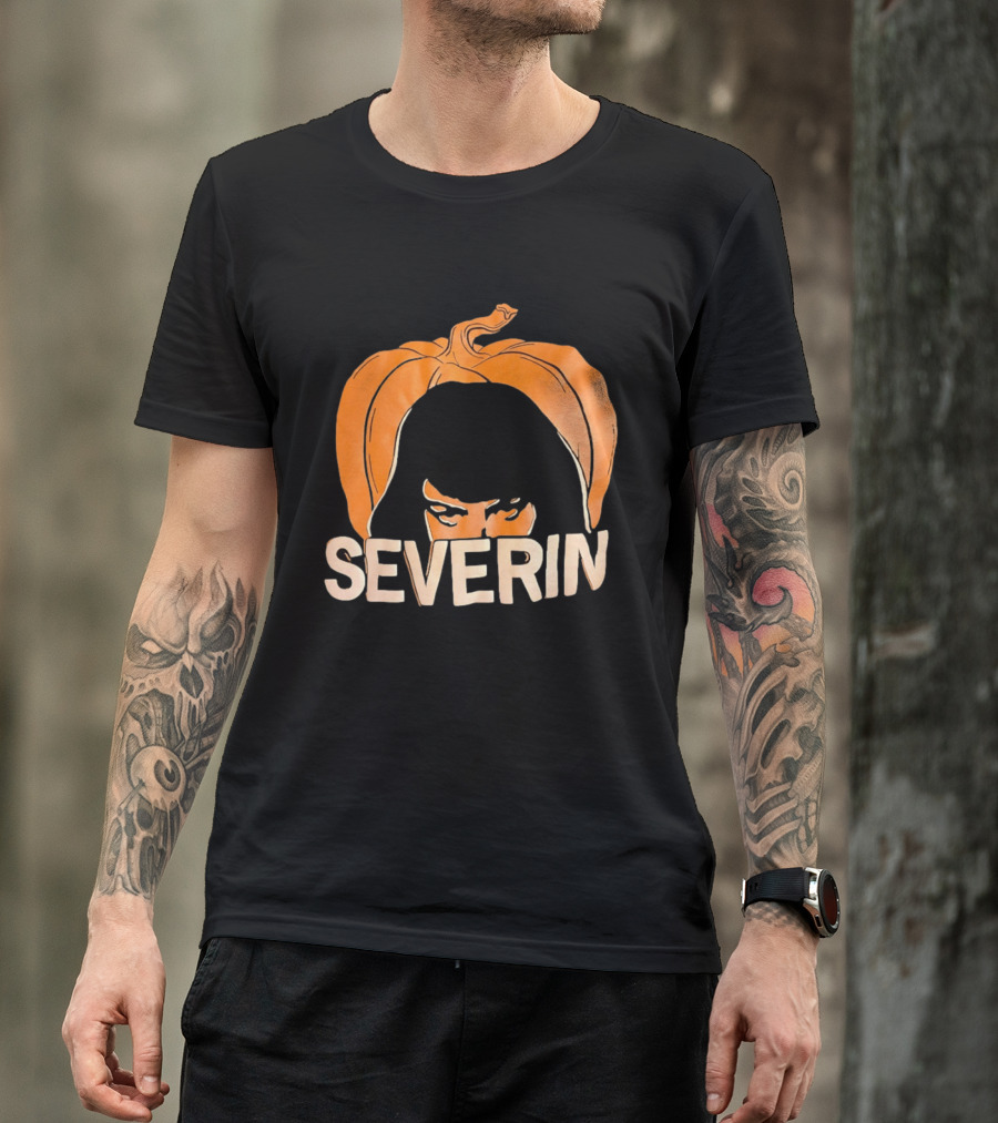 Severin Pumpkin Halloween Horror Mask T-Shirt