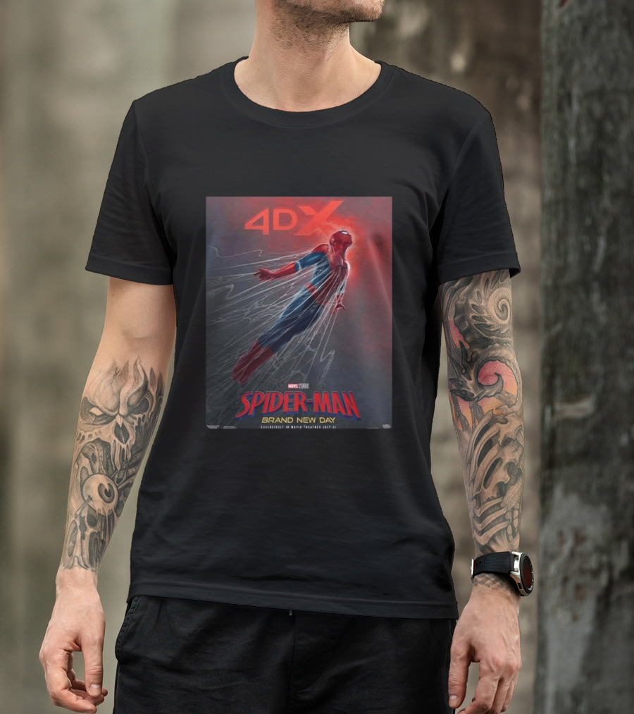 4DX Spider Man Brand New Day Movie Marvel Studios July 31 2026 T-Shirt