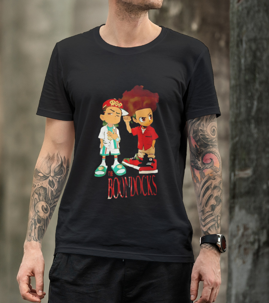 The Boondocks Riley And Huey Freeman Characters By Aaron McGruder T-Shirt