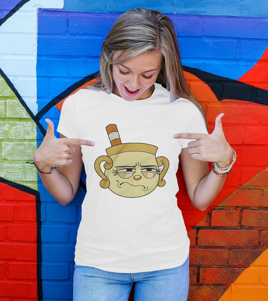 Cuphead Man Grumpy Face T-Shirt