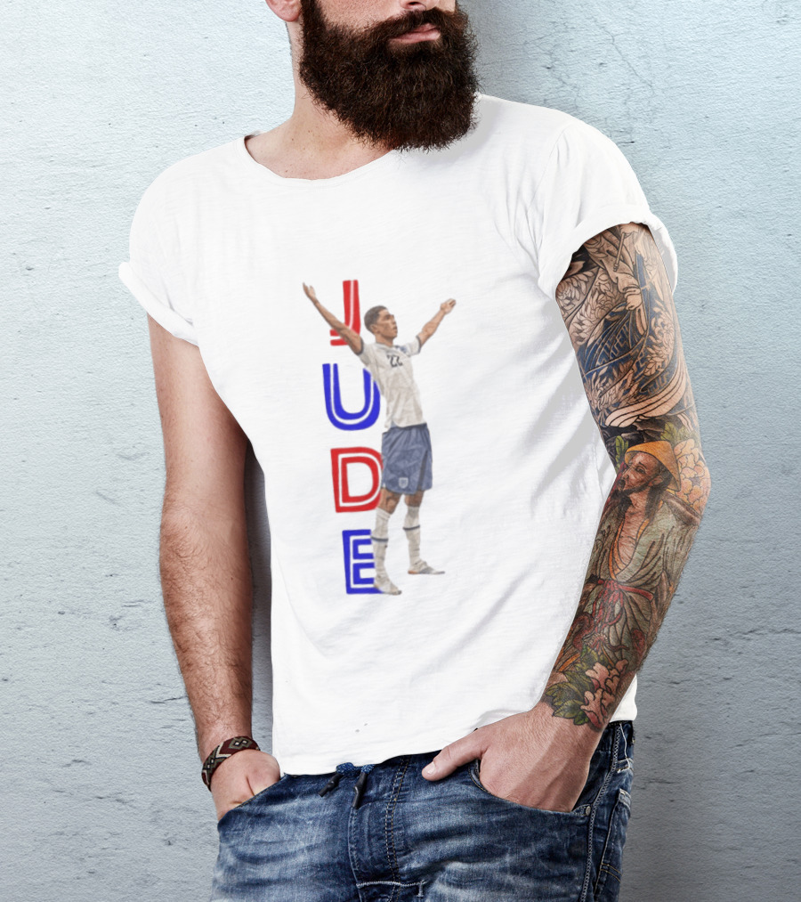 Jude Bellingham No 22 England National Football Team Victory Celebration T-Shirt
