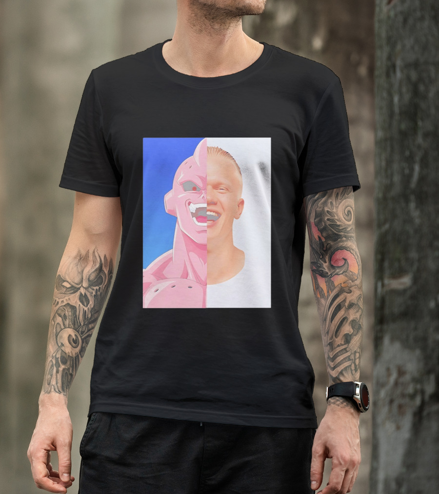 Erling Haaland Majin Buu Face Swap T-Shirt