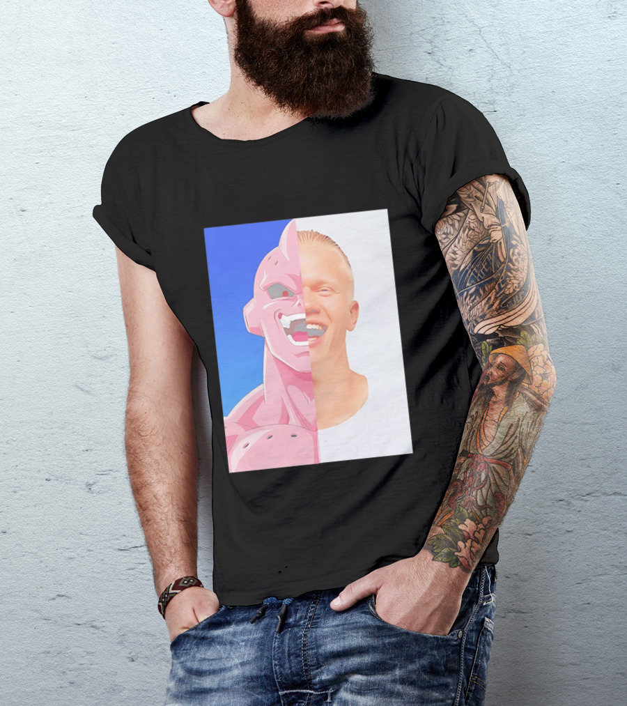 Erling Haaland Majin Buu Face Swap T-Shirt