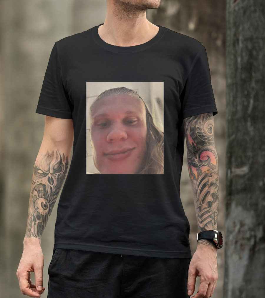 Erling Haaland S Face Close Up T-Shirt