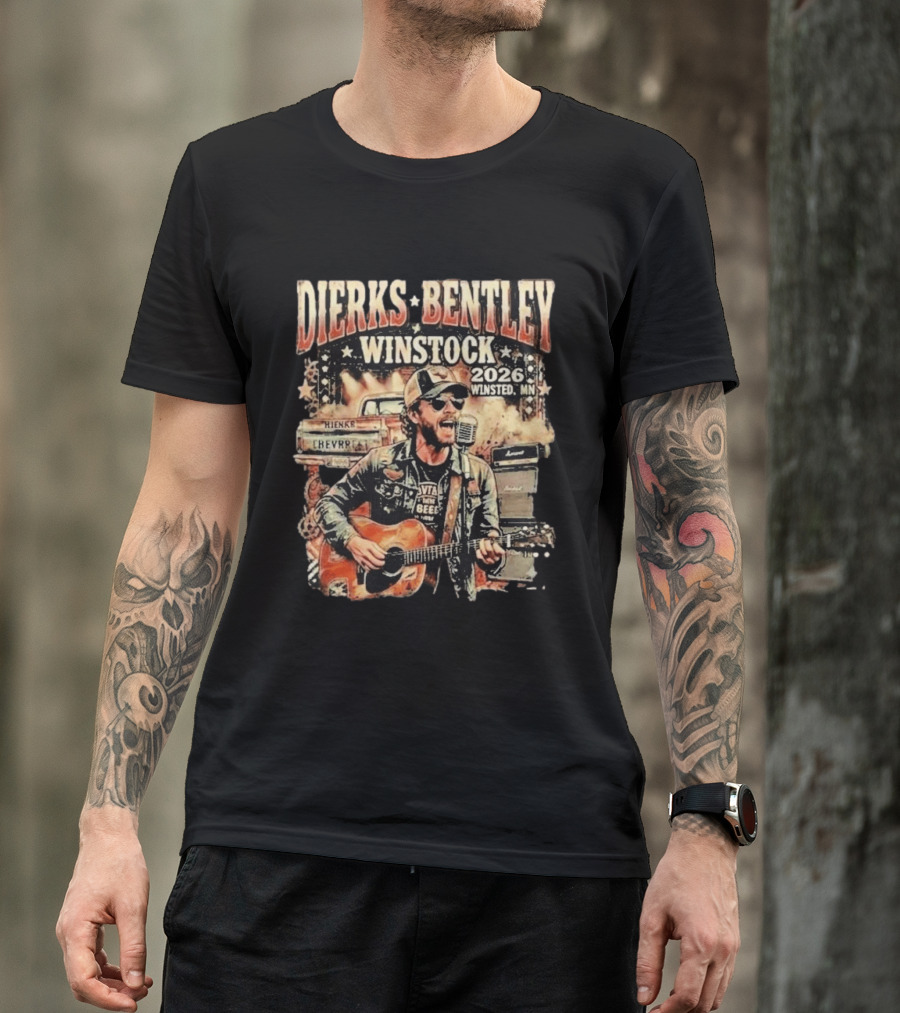 Dierks Bentley Winstock 2026 Winsted MN June 19 Country Music Festival T-Shirt