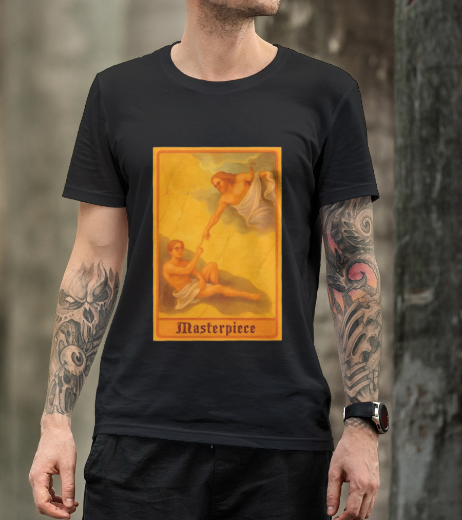 Masterpiece Michelangelo Creation Of Adam Iconic Classic Renaissance T-Shirt