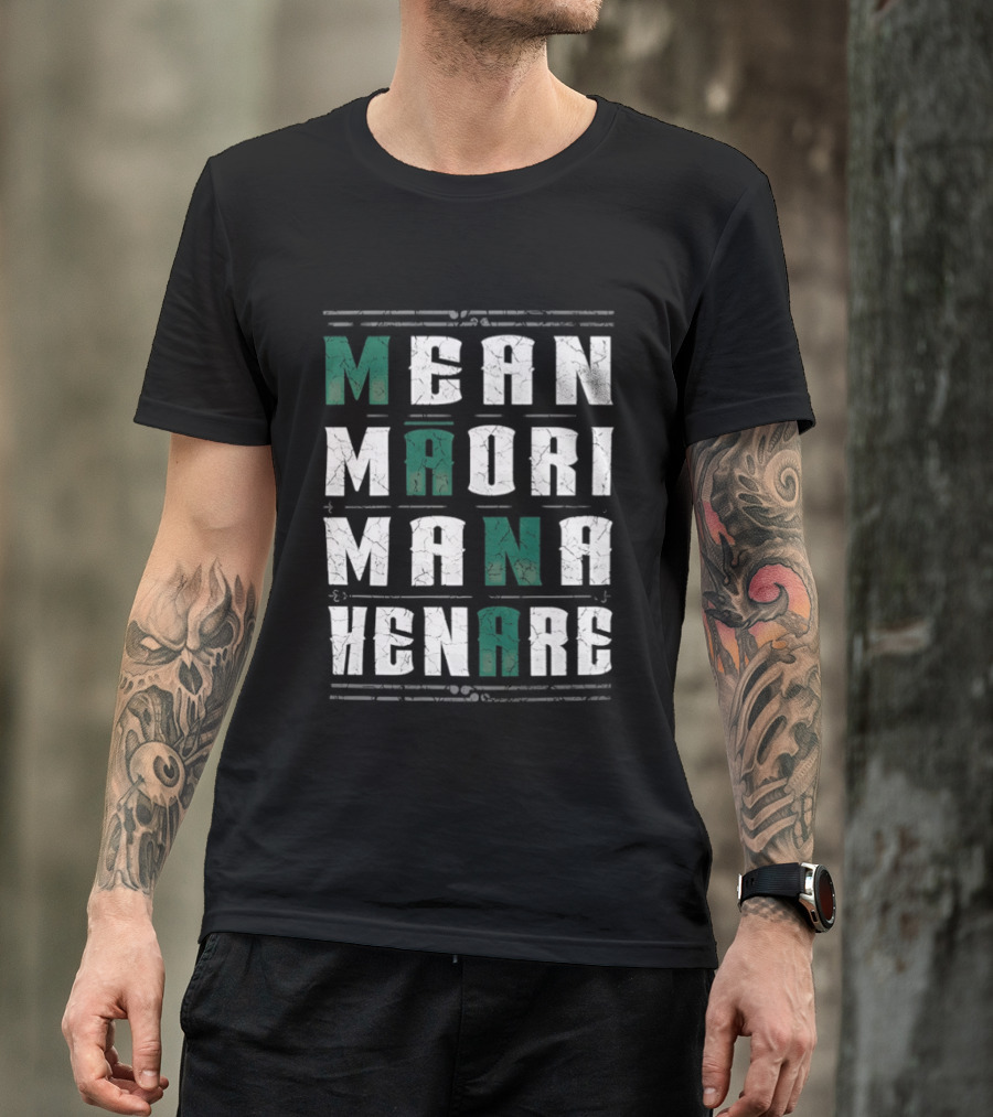 Mean Maori Mana Henare Distressed T-Shirt
