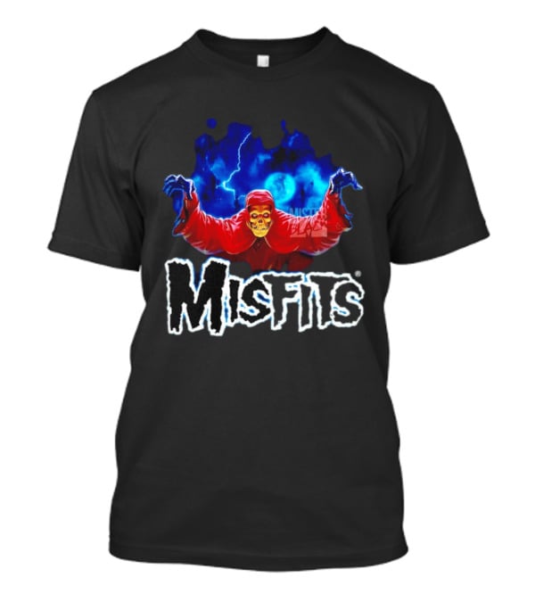 Misfits Crimson Ghost Punk Rock Lightning Glenn Danzig T-Shirt