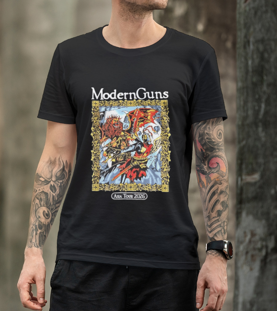 Modern Guns Asia Tour 2026 Warrior Art Manila Easter Event Calendar T-Shirt