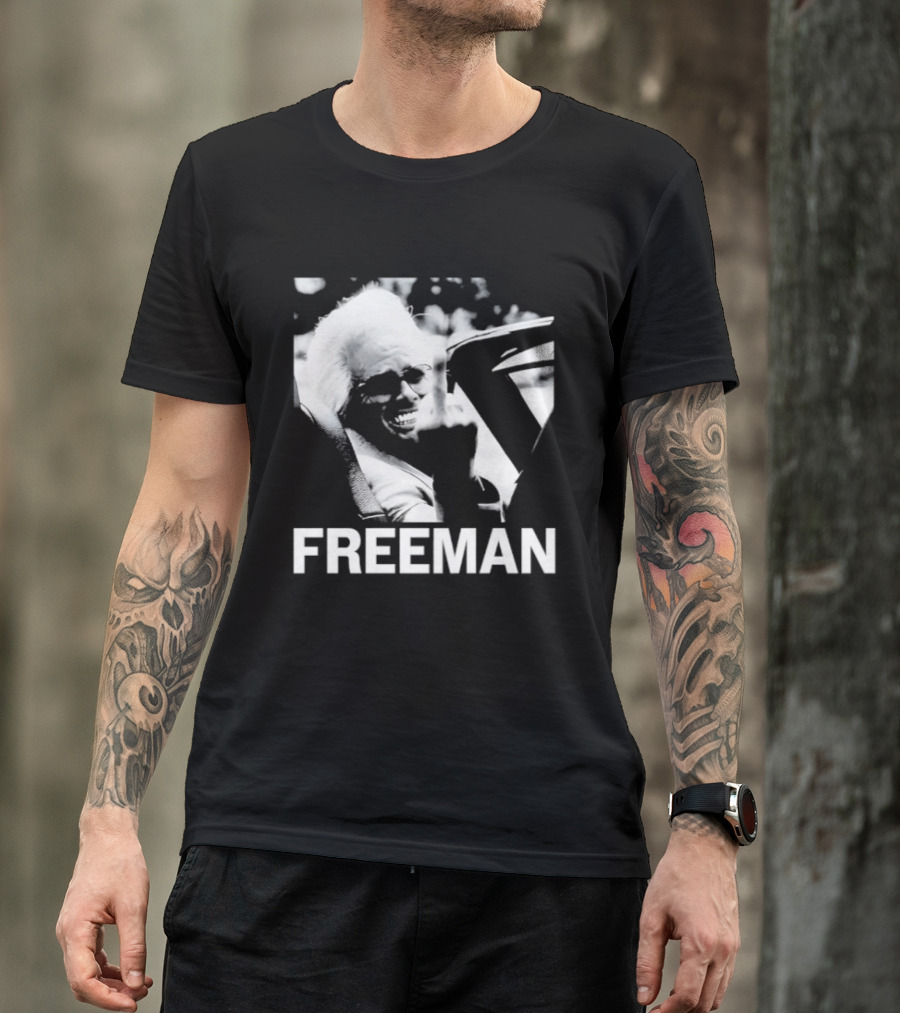 Morgan Freeman Middle Finger Actor Celebrity FREEMAN T-Shirt
