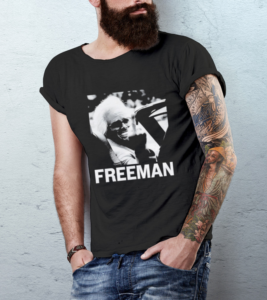Morgan Freeman Middle Finger Actor Celebrity FREEMAN T-Shirt